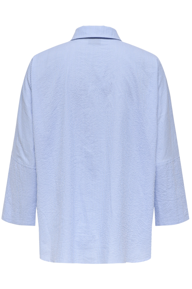 ONLAUGUSTA SHIRT WVN 15347661 Cloud Dancer/BLUE STRIPES